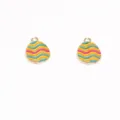 DIY dijes colgantes de huevo de pascua de aleación esmaltada para collar llavero fabricación - 21*13mm / 5#