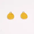 Colgantes de metal esmaltado de huevo de Pascua para manualidades DIY, collares y llaveros. - 21*13mm / 6#