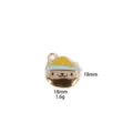 Zinc alloy cartoon animal charm detail view, metal pendant with enamel craft, size 18mm, 1.6g. - Metal Dog