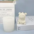 Silicone mold for DIY handmade cute bear with fruit bag resin plaster ornament craft tool - Strawberry Bear Silicone Molds