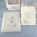 3D Relief Silicone Mold Gentleman Animal Plaster Painting DIY Handmade Craft Home Decor - Dogs Wearing Glasses / Clear White
