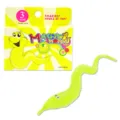 Fuzzy magic wiggle worm toy with packaging box, cute novelty toy for kids over 3 years old. - Yellow