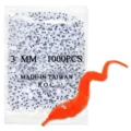 Lot de 1000 yeux mobiles de 3 mm avec jouet ver pelucheux pour loisirs creatifs DIY. - 3mm (1000 Pièces/Paquet)
