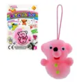 DIY fluffy pink bear toy pendant handmade creative craft children hanging decoration cute - MDF-11601