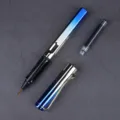 Stylo pinceau plume dégradé bleu avec cartouche d'encre pour la calligraphie et l'écriture - Feutre pinceau bleu