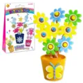 Kit de bricolage pot de fleurs en feutre pour enfants, jouet artisanal créatif en tissu. - Style Papillon Jaune