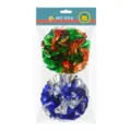 Ensemble de jouets pour chat balles froissantes 9cm colorées, fournitures pour animaux. - Multicolore (2 Pcs)