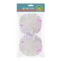 Balle froissée holographique pour chat, jouet interactif brillant pour les animaux. - Pur Irisé (2 Pcs)