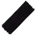 Curpipes noirs 100 pieces tiges de chenille pour projets de bricolage et arts creatifs. - 100 Pièces / Noir