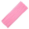Pink pipe cleaners chenille stems fuzzy wire for DIY crafts and handmade accessories. - 100 Pieces/Pack / Pink