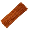 Orange glitter pipe cleaners chenille stems for DIY craft Christmas decorations and art projects. - 100 Pieces / Bronze
