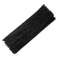 Black pipe cleaners 100pcs 6mm x 30cm chenille stems bulk for DIY crafts and holiday decor. - 100 Pieces / Black
