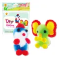 Bambini fai da te pom-pom giocattolo artigianale simpatico animale set materiale creativo - MDF-11914