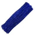 Metallic blue pipe cleaners 6mmx30cm for crafts, DIY art projects, and Christmas decor. - 100 Pieces / Blue