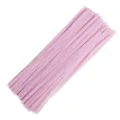 Pink pipe cleaners chenille stems DIY craft supplies flexible fuzzy stems for handmade projects. - 100 Pieces/Pack / Light Pink