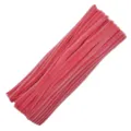 Pink pipe cleaners chenille stems craft supplies 6mm x 30cm set for DIY handmade arts and crafts - 100 Pieces/Pack / Watermelon red