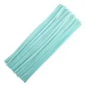 Light Blue Pipe Cleaners Fuzzy Wires 6mm x 30cm Craft Chenille Stems for DIY Art Crafts - 100 Pieces/Pack / Light Blue