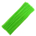 Green pipe cleaners chenille stems for DIY craft supplies, flexible and fuzzy sticks. - 100 Pieces/Pack / Verdant