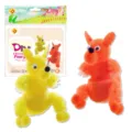 Kit fai da te scovolino per bambini, figurine di animali pompon fatti a mano, giocattolo. - MDF-11942