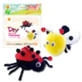 Kit Fai da Te Bambini Pom-Pom Scovolini Api Coccinelle Giocattolo Educativo - MDF-11934