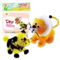 Bambini DIY Pom Pom Nettapipe Kit per Attivita Creative Animale Giocattolo - MDF-11915