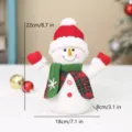 Christmas snowman plush toy cute holiday home decor festive stuffed doll figurine 22cm - Snowman (HX26510B)