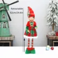 Christmas red and green long-legged elf doll plush toy holiday decoration indoor decor - Female Style (D409585B)