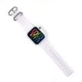 Modische Studenten LED Digitaluhr Regenbogen Bildschirm Silikonarmband Armbanduhr - Weiß