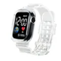Orologio digitale trasparente per studenti, orologio quadrato chiaro con display luminoso. - Bianco