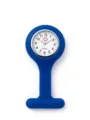 Blaue Silikon Taschenuhr für Pflegekräfte mit Quarzwerk, ideal für medizinisches Personal. - Dunkelblau (Silberne Nadel)