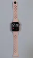 Pink square LED digital smartwatch with perforated breathable silicone sports band for kids. - Sakura Pink