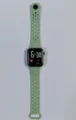 Green LED digital electronic watch with breathable silicone strap for kids and students. - Matcha Green
