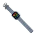 LED Digitaluhr Graues Silikonarmband Regenbogen Display Modische Lässige Studentenuhr - Grau