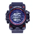 Jungen Outdoor Digital Sport Uhr wasserdicht Sturzsicher LED leuchtend Elektronikuhr - Rot