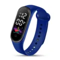 Blaues LED Digital Kinder Sport Uhr wasserdichtes Touch Elektronik Armband für Schüler. - Blau