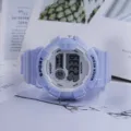 Montre de sport numérique violette pour enfants étanche bracelet horloge étudiant - Bleu et Blanc
