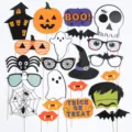 Accessori per foto booth di Halloween decorazioni di carta divertenti set di festa - Taglia unica / Vampiro di Halloween
