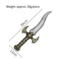 Halloween toy devil dagger stage prop retro weapon 39cm cosplay party accessory decoration - Angel Demon Dagger