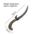 Halloween snake dagger toy costume prop 39cm cosplay weapon fancy dress party accessory - Snake Belly Short Sword