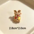 Cute Christmas reindeer brooch charm badge pin holiday festive decoration accessory - Red Nose Bell Elk Style 18