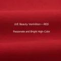 Cotton fabric close-up in vibrant red color, soft texture and comfortable material swatch. - S / Bottoms / Vermilion