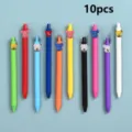 Set de 10 bolígrafos de gel de colores con lindos parches de resina de oso para escuela - Estilo 1 (10 Pcs)