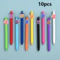 Kleurrijke gelpennen set met prachtige 3D olieverf roos bloem hangers voor dagelijks schrijven. - 10 Stuks/Verpakking