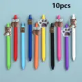 10pcs cute cartoon gel pens set colorful ballpoint pens for students writing gift stationery - Bear Series Style 1 / 10 Pieces/Pack