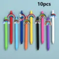 10pcs cute rainbow gel pens set colorful cartoon student stationery writing ballpoint pens - Rainbow Cloud 10 Pieces
