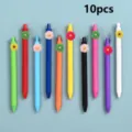 Bunte Gelstifte Set mit süssen Harz Gänseblümchen Anhängern, glattes Schreiben für Kinder - 10 Stück/Packung