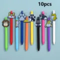 10 pcs mignon Shiba Inu stylos gel ensemble coloré dessin animé étudiant bureau cadeaux - Style 2 (1 lot de 10 pièces)