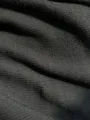 Detail van de zwarte gebreide veststof met fijne geribbelde textuur en hoogwaardig garen. - M / Zwart