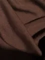 Bruin geribd gebreid vest detail, zachte wolmix lange mouw stof textuur close-up opname - M / Moka Mousse
