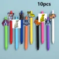 Cute cartoon dog gel pens 10pcs colorful ballpoint pens for school office kids gift writing - Style 1 / 10 Piece Set